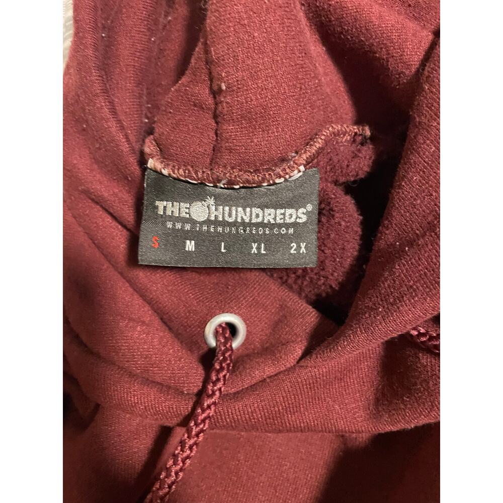 The Hundreds Burgundy Pullover Hoodie Size Small View 4